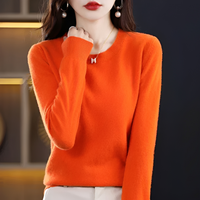 Erica - Klassischer und behaglicher Pullover in Orange