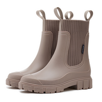 Claire - Bequeme, wasserfeste Stiefel in Khaki