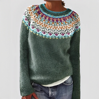 Christal - Weicher und warmer Pullover in Dunkelgrün