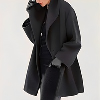 Elian - Schicker und warmer Mantel in Schwarz