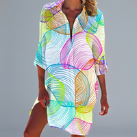 Indira - Stilvolles und traditionelles Kleid in Regenbogen