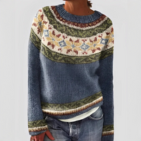 Christal - Weicher und warmer Pullover in Blau