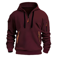 Paxton - Moderner Hoodie in Rot