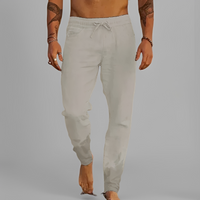 Maiko - Elegante Hose mit Zugband in Hellgrau