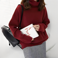 Adrienne - Eleganter und wohliger Rollkragenpullover in Rot