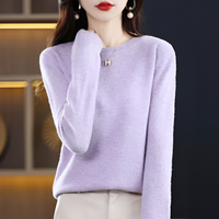 Erica - Klassischer und behaglicher Pullover in Hellviolett