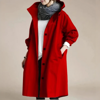 Emma - Komfortabler und modischer Regenmantel in Rot