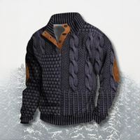Ronald - Bequemer und warmer Pullover in Dunkelgrau