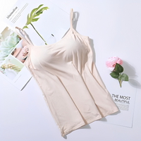 Selena - Elegantes Top mit integriertem BH in Beige