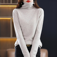 Akainu - Angenehmer Rollkragenpullover in Hell Camel