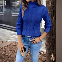 Amélie - Komfortabler Rollkragenpullover in Blau