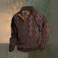 Ronald - Bequemer und warmer Pullover in Dunkelrot