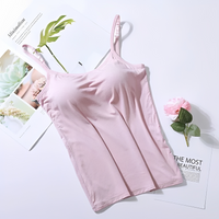 Selena - Elegantes Top mit integriertem BH in Rosa