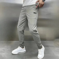 Malik – Stilvolle Freizeithose in Hellgrau