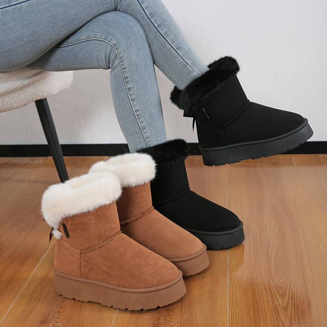 ZAARA - Stylische hohe Winterstiefel mit bequemer dicker Sohle