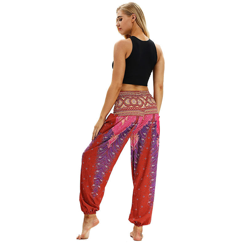 Fudus | Bohemian Yoga Hose Mit Elegantem Druck Und Komfortablem Schnitt
