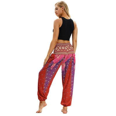 Fudus | Bohemian Yoga Hose Mit Elegantem Druck Und Komfortablem Schnitt
