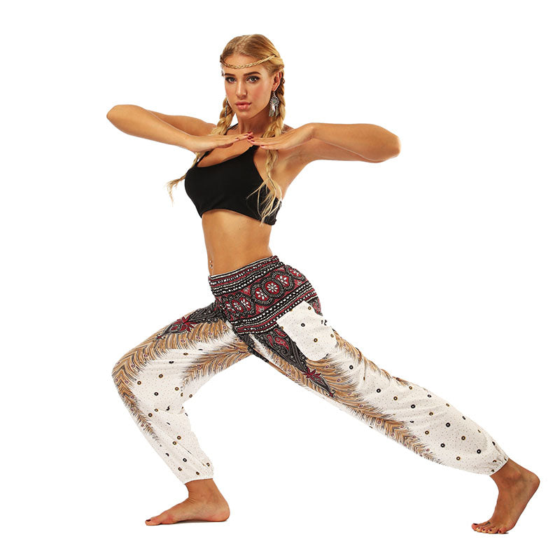 Fudus | Bohemian Yoga Hose Mit Elegantem Druck Und Komfortablem Schnitt