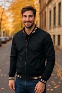 CLARK - Vielseitige Herbst-Bomberjacke in Schwarz