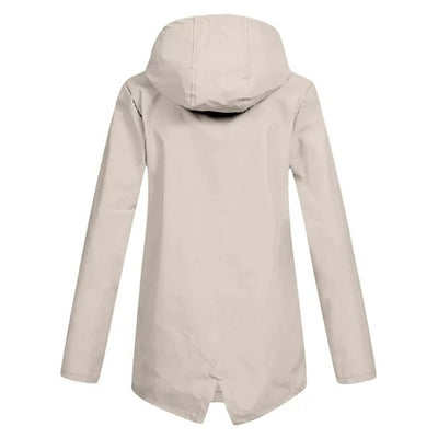 Stylische Leichte Regenjacke mit Kapuze und Reissverschluss für Damen | Ideal für den Winter