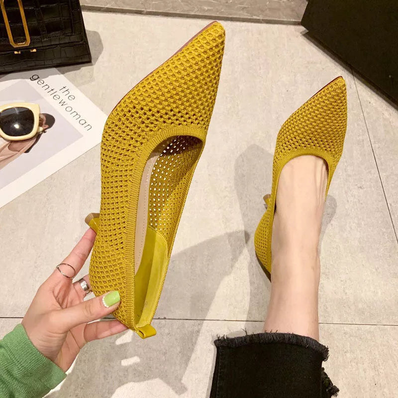 Chelly Sommertraum - Atmungsaktive Stiletto Mesh-Schuhe von Faszinierender Eleganz