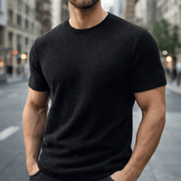Auro | Ultra-weiches leichtes Damen-T-Shirt in Schwarz
