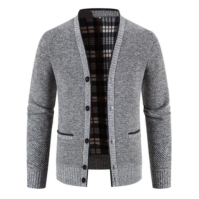 Einreihige Herren Strickjacke Pullover Jacke