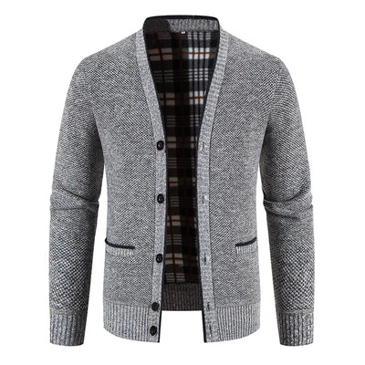Einreihige Herren Strickjacke Pullover Jacke