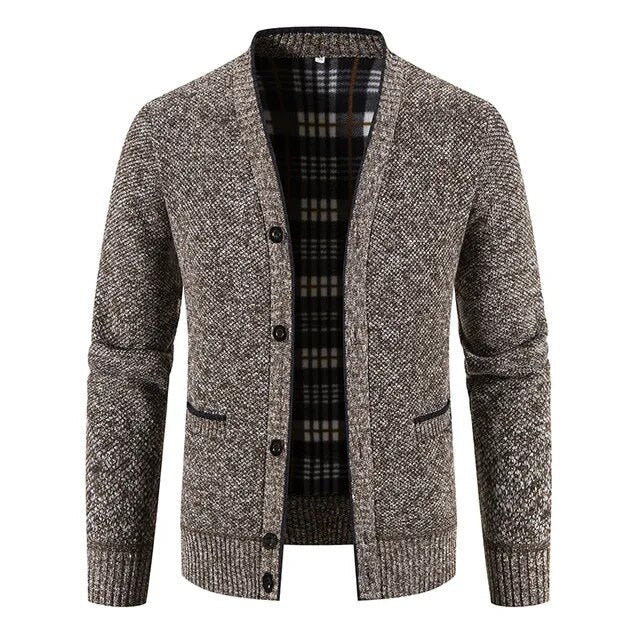 Einreihige Herren Strickjacke Pullover Jacke