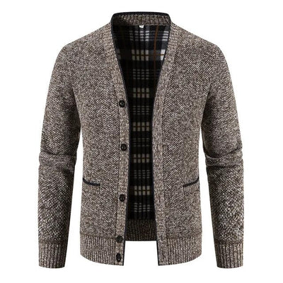 Einreihige Herren Strickjacke Pullover Jacke