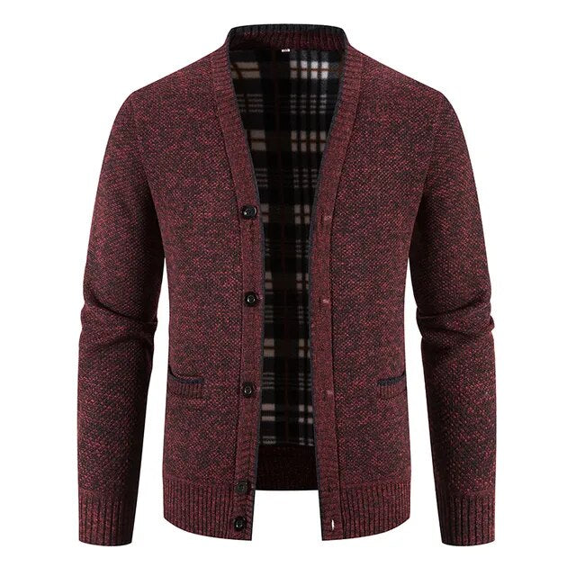 Einreihige Herren Strickjacke Pullover Jacke