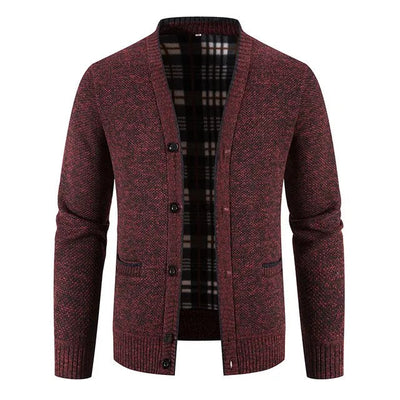 Einreihige Herren Strickjacke Pullover Jacke