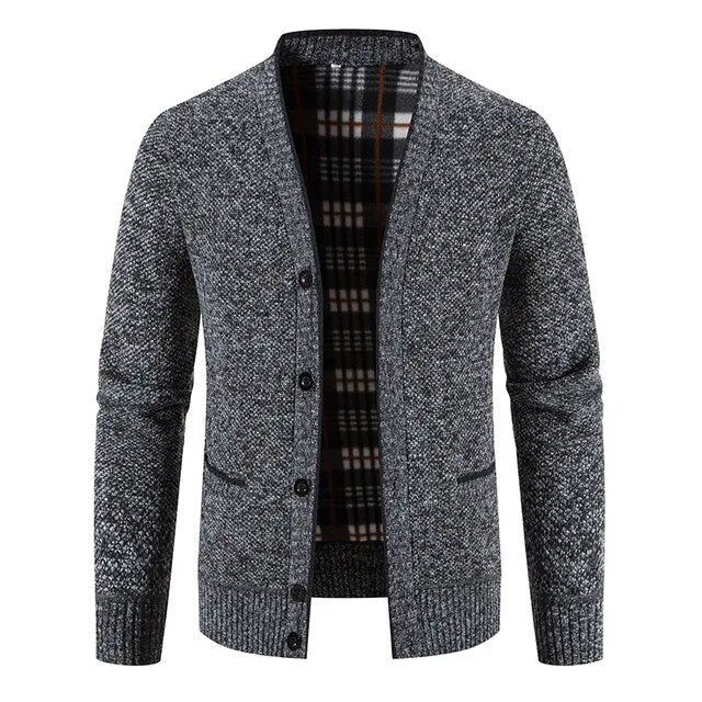 Einreihige Herren Strickjacke Pullover Jacke
