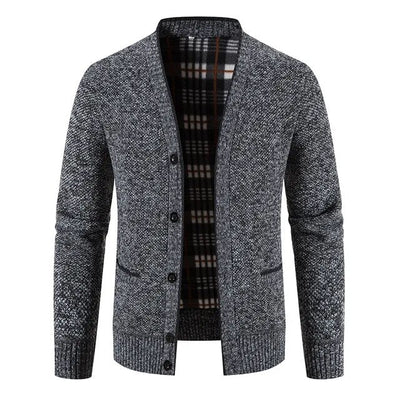 Einreihige Herren Strickjacke Pullover Jacke