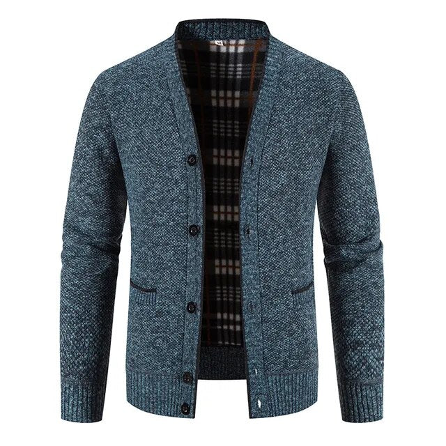 Einreihige Herren Strickjacke Pullover Jacke