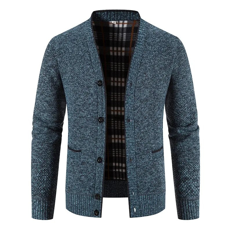 Einreihige Herren Strickjacke Pullover Jacke