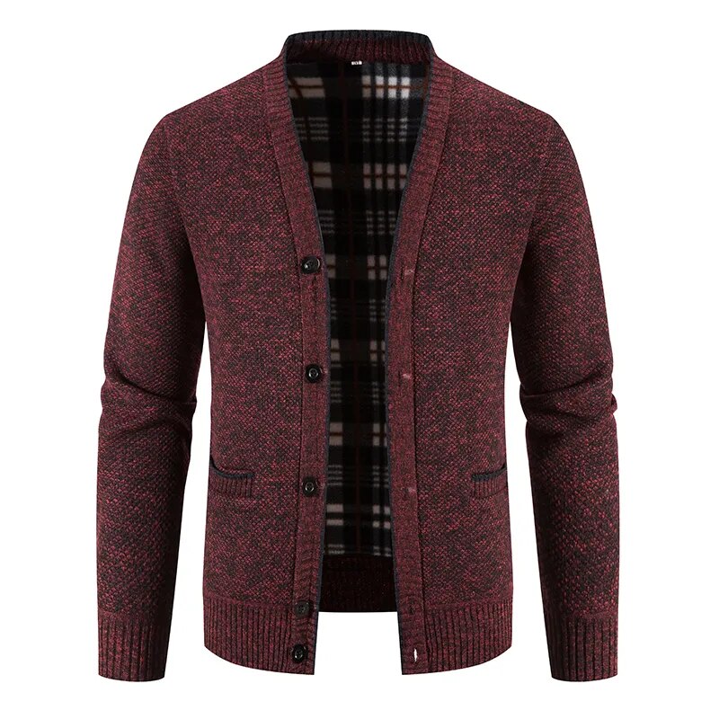 Einreihige Herren Strickjacke Pullover Jacke