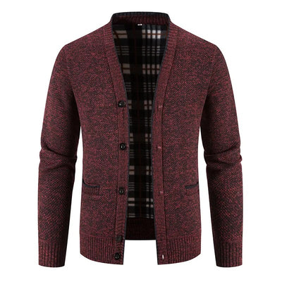 Einreihige Herren Strickjacke Pullover Jacke
