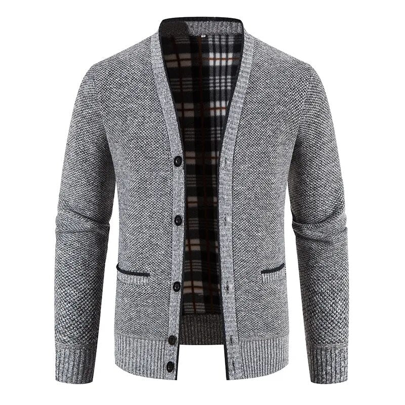Einreihige Herren Strickjacke Pullover Jacke