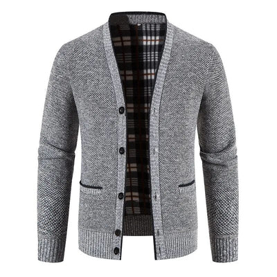 Einreihige Herren Strickjacke Pullover Jacke