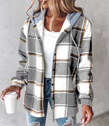 Lily | Stilvoller Karierter Trend-Cardigan für Damen