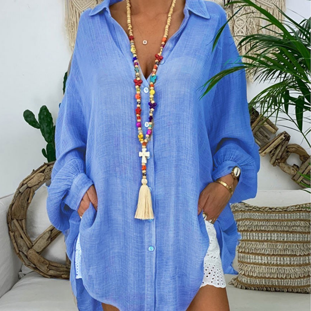 Aura® | Übergroße Hemdbluse Damen