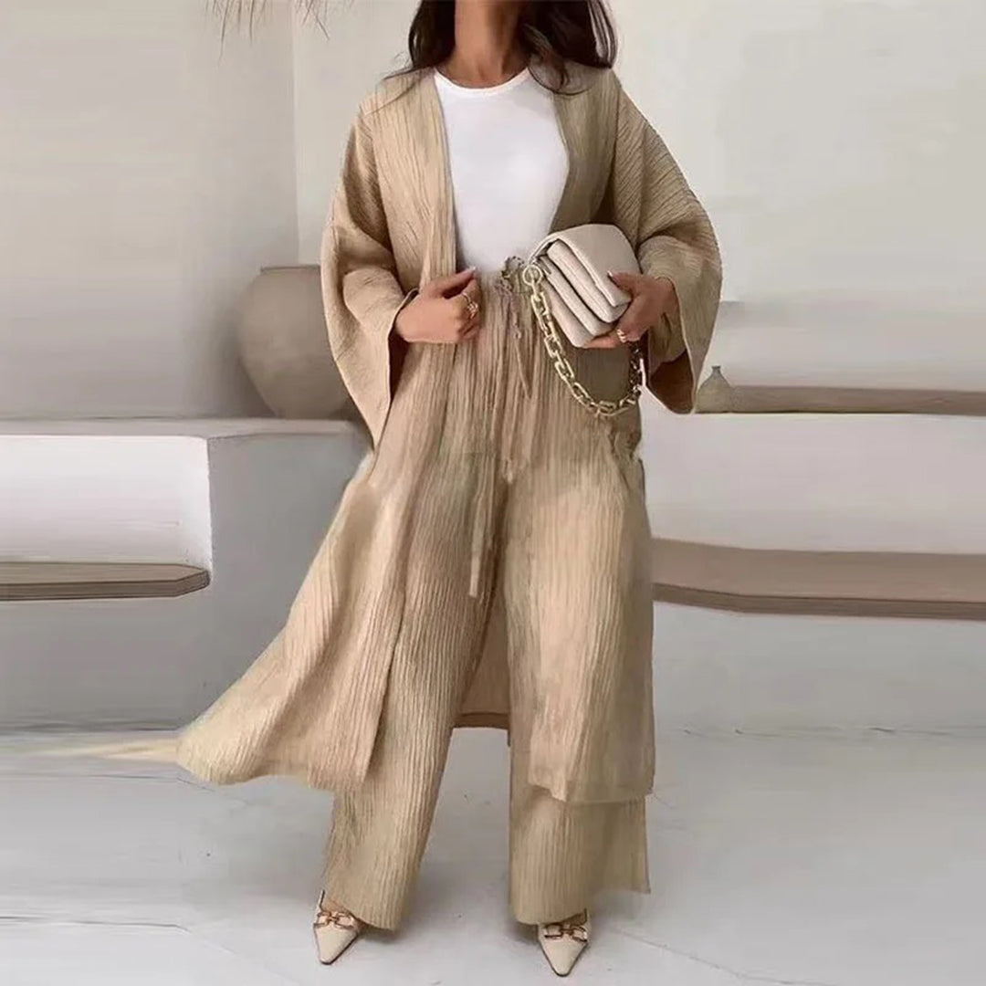 SOLÈNE - Luxuriöses 2-teiliges Strickjacken-Set für einen eleganten Look