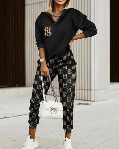 Pullover und Hosen Set für Damen