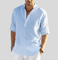 Emil | Herren Elegantes Kragen Hemd in Hellblau