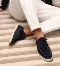 Elegante Sommer-Loafers in Marineblau