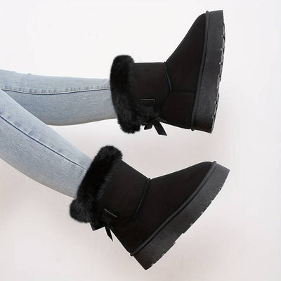 ZAARA - Stylische hohe Winterstiefel mit bequemer dicker Sohle