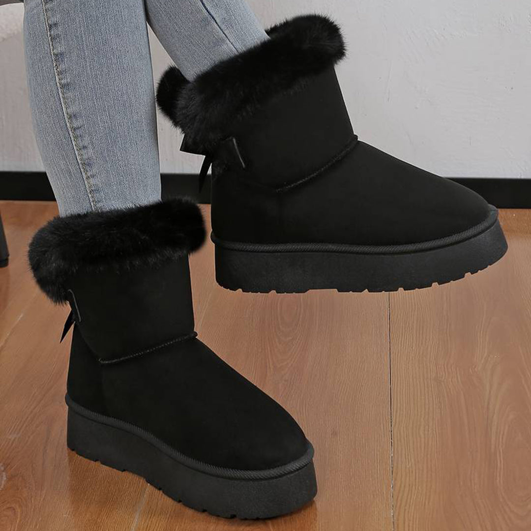 ZAARA - Stylische hohe Winterstiefel mit bequemer dicker Sohle