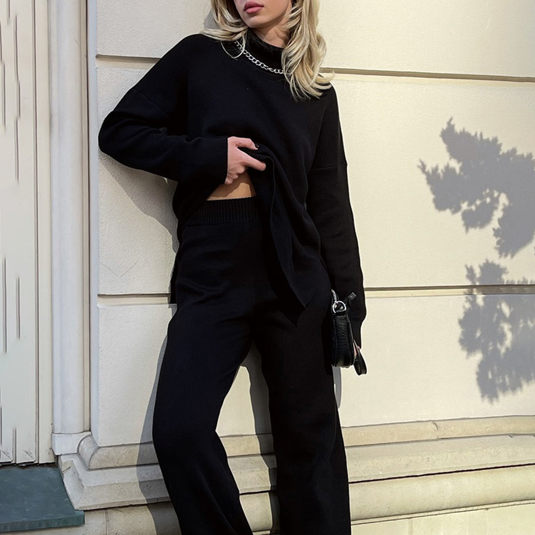 AALIYAH - Trendiger Pullover mit schickem Seitenschlitz