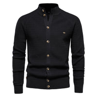 FELTON - Klassisch gestrickt strickjacke in Schwarz